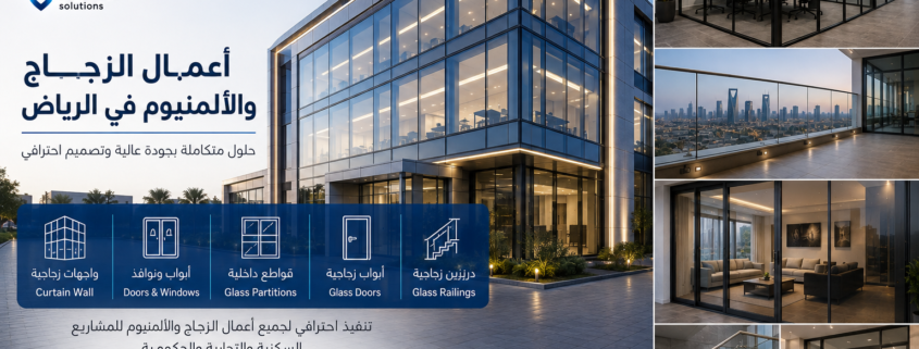 Glass and aluminum works in Riyadh